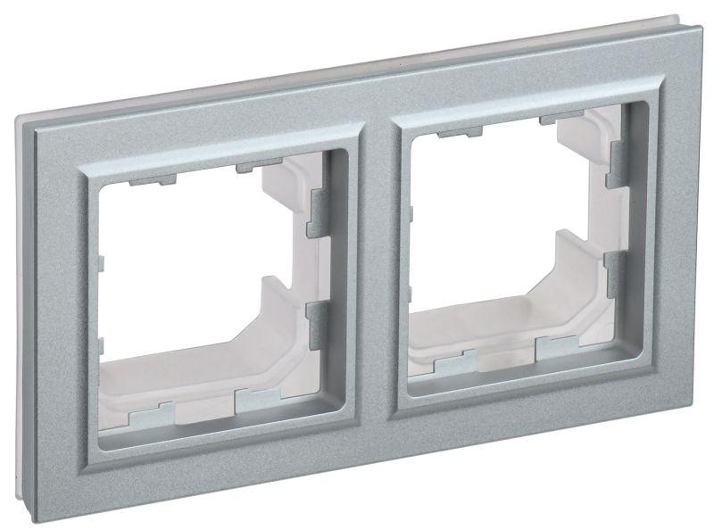рамка 2-м ip44 brite ру-2-бра-44 алюм. iek br-m22-44-k47 от BTSprom.by