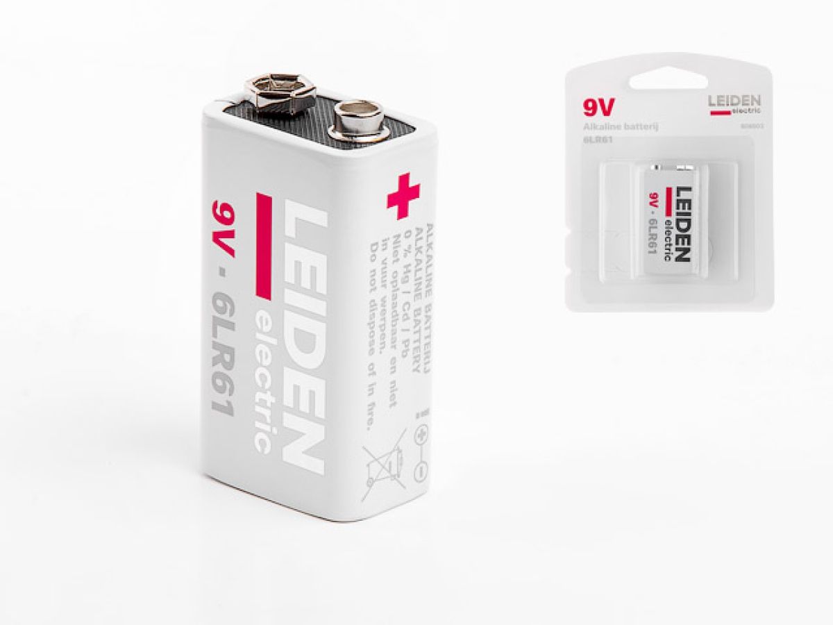 батарейка 6lr61 (6lf22) 9v alkaline 1шт. leiden electric (крона) 808003 от BTSprom.by