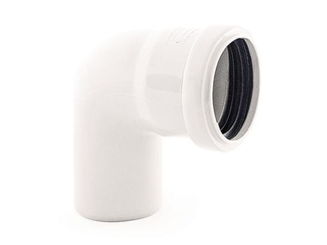колено мвк, бел. 110х87 ртп (угол для внутренней канализации) (ростурпласт) 24419 от BTSprom.by