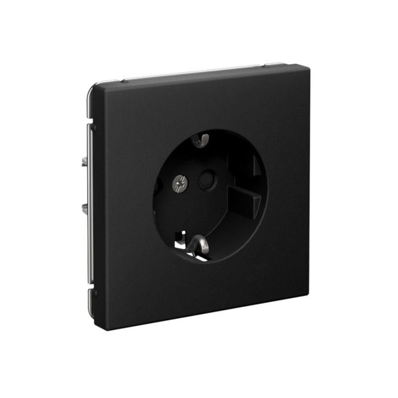  Розетка ArtGallery 16А с заземл. со шторками быстрозажим. клем. механизм карбон SE GAL001045S фото в каталоге от BTSprom.by