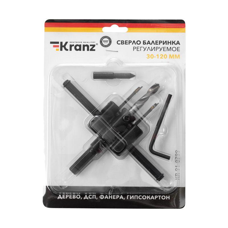  Сверло по дереву Балеринка регулируемое 30-120мм Kranz KR-91-0799 фото в каталоге от BTSprom.by