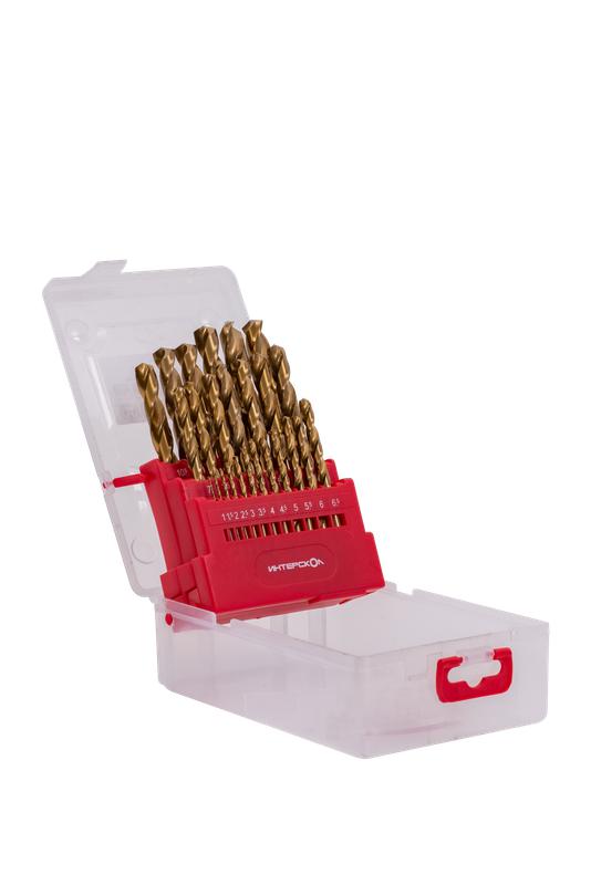  Набор сверел по металлу из быстрорежущей стали HSS-TiN (25шт) ИНТЕРСКОЛ 18301.025 фото в каталоге от BTSprom.by