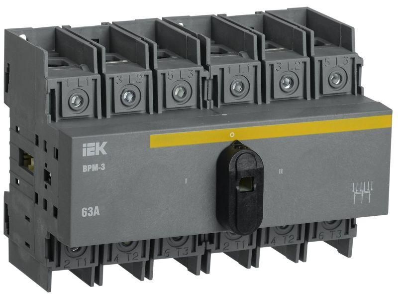 выключатель-разъединитель модульный 3п 63а врм-3 karat iek mvr30-3-063 от BTSprom.by