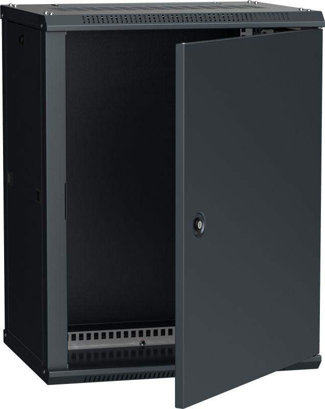 шкаф 19 дюйм linea w 12u 600х450мм настен. метал. дверь ral9005 itk lwr5-12u64-mf от BTSprom.by
