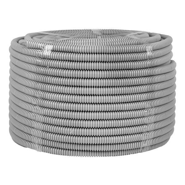 труба гофрированная пвх d16мм с протяжкой сер. (уп.100м) plast proxima ekf tg-z-16 от BTSprom.by