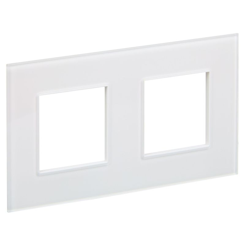 рамка 2-м skandy sk-f22w стекло арктич. бел. iek sk-m22-g-k01 от BTSprom.by