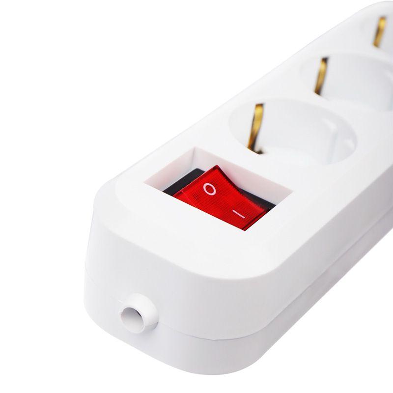  Колодка удлинителя 3-м с заземл. с кнопкой Rexant 11-8706 фото в каталоге от BTSprom.by