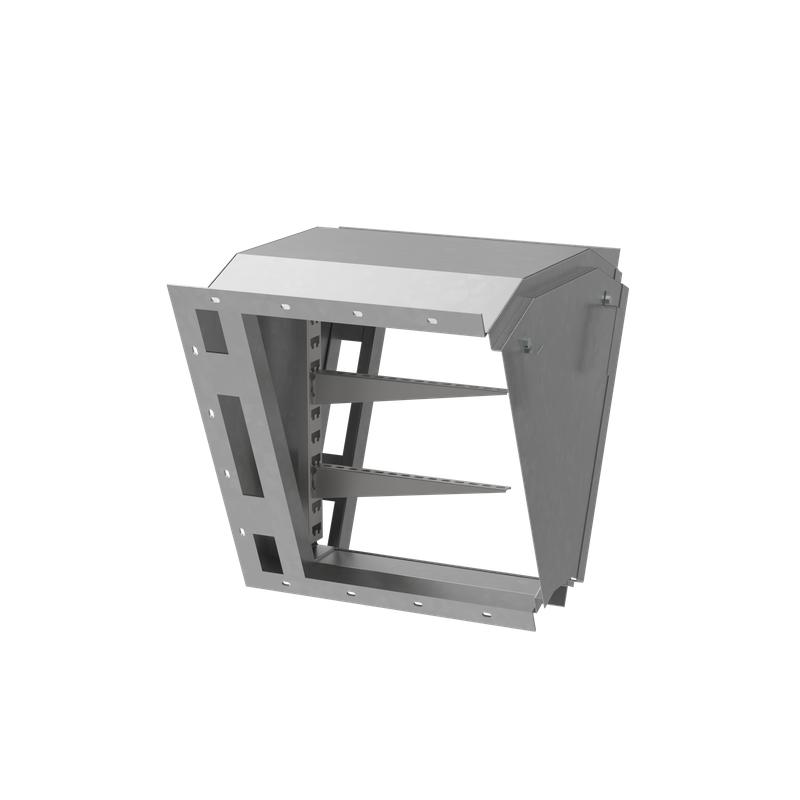 Короб кабельный блочный угловой с поворотом вниз на 45град. 650х650 L685 сталь 2мм ККБ-УН-0.65/0.6 HD КМ-Профиль LO63921 от BTSprom.by