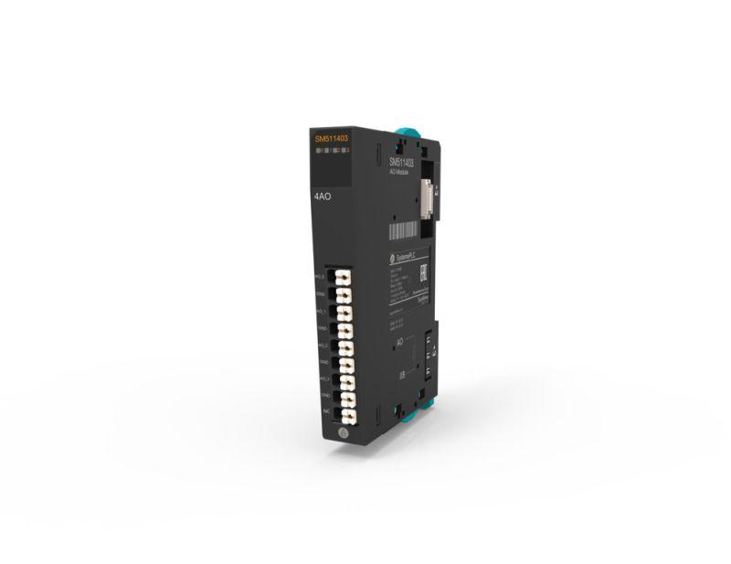 модуль вывода аналоговый 4 выхода +/-10в 12бит se sm511403 от BTSprom.by