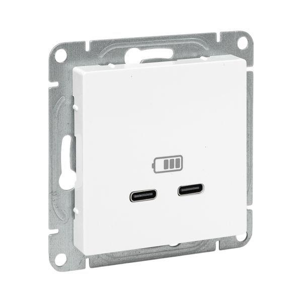 розетка 2-м сп эпика usb-c механизм бел. ekf up1-sow-2usbc от BTSprom.by