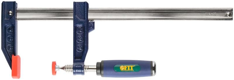 струбцина тип "f" усиленная мягкая ручка 80х300мм fit 59155 от BTSprom.by