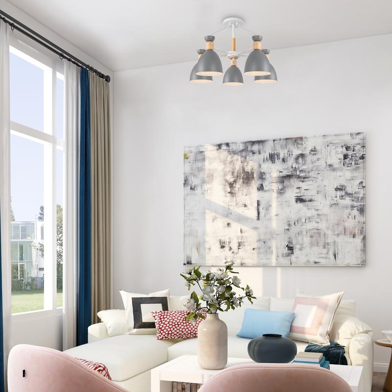  Светильник Delia 60Вт E27х5 IP20 потолочн. Freya FR5033CL-05W фото в каталоге от BTSprom.by