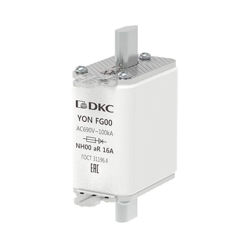 предохранитель yon ножевого типа fg00 16а 690в хар-ка ar dkc 1fg00-0016-690v-ar от BTSprom.by
