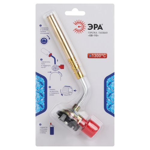  Горелка газовая GB110 без пьезоподжига диаметр сопла 10мм установка на баллон ЭРА Б0052487 фото в каталоге от BTSprom.by
