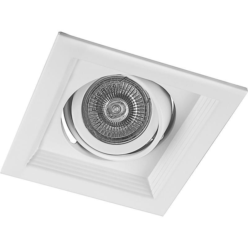 светильник потолочный встраиваемый mr16 g5.3 бел. dlt201 feron 29770 от BTSprom.by