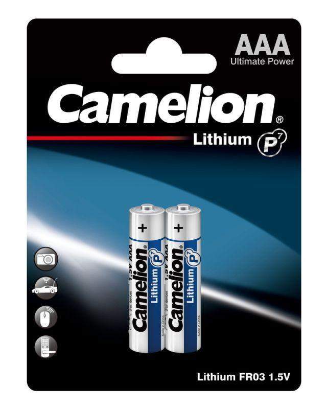 элемент питания литиевый aaa/fr03 1.5в lithium fr03-bp2 bl2 (уп.2шт) camelion 15240 от BTSprom.by