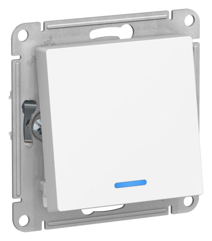 переключатель 1-кл. atlasdesign (сх. 6а) 10ax с подсветкой механизм лотос se atn001363 от BTSprom.by