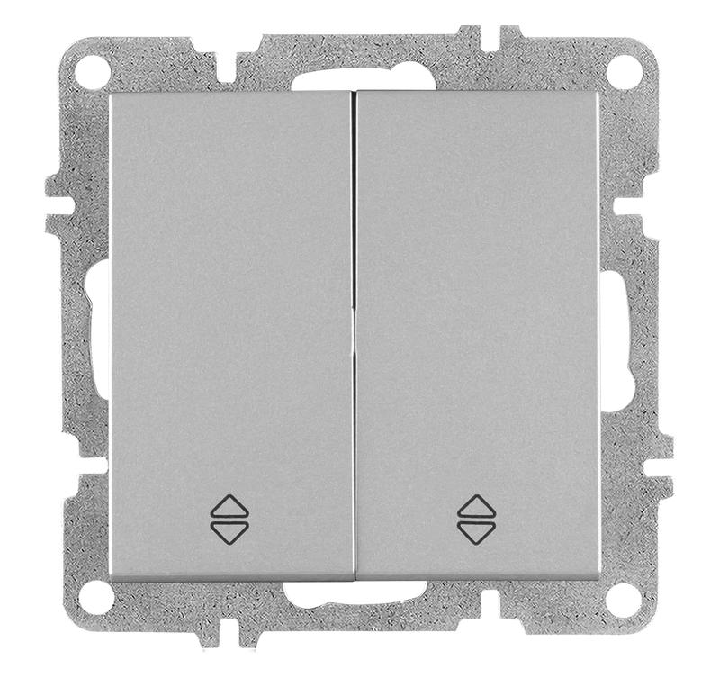 выключатель проходной 2-кл. lavin/karen механизм сер. arvia 50 03 2000 211 от BTSprom.by