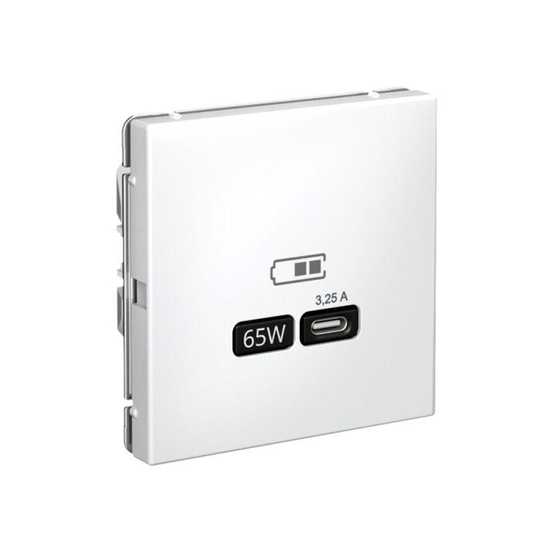  Розетка USB ArtGallery тип C 65Вт QC PD высокоскор. ЗУ механизм лотос SE GAL001327 фото в каталоге от BTSprom.by