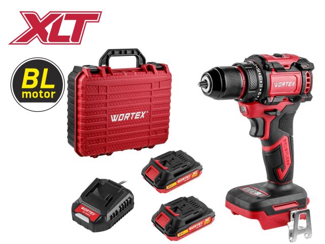 аккум. дрель-шуруповерт wortex bd 2025 dli в чем. all1 xlt бесщет, 18 в, 50 н*м, 2х2 а*ч, бзп 10 мм (шурупы до 9 мм, защита от перегрузки и перегрева, импульсная функция) 1329837 от BTSprom.by