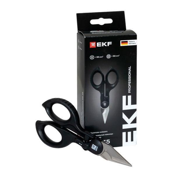  Ножницы монтажника универсальные в пластиковом чехле WS-35 Professional EKF ws-35 фото в каталоге от BTSprom.by