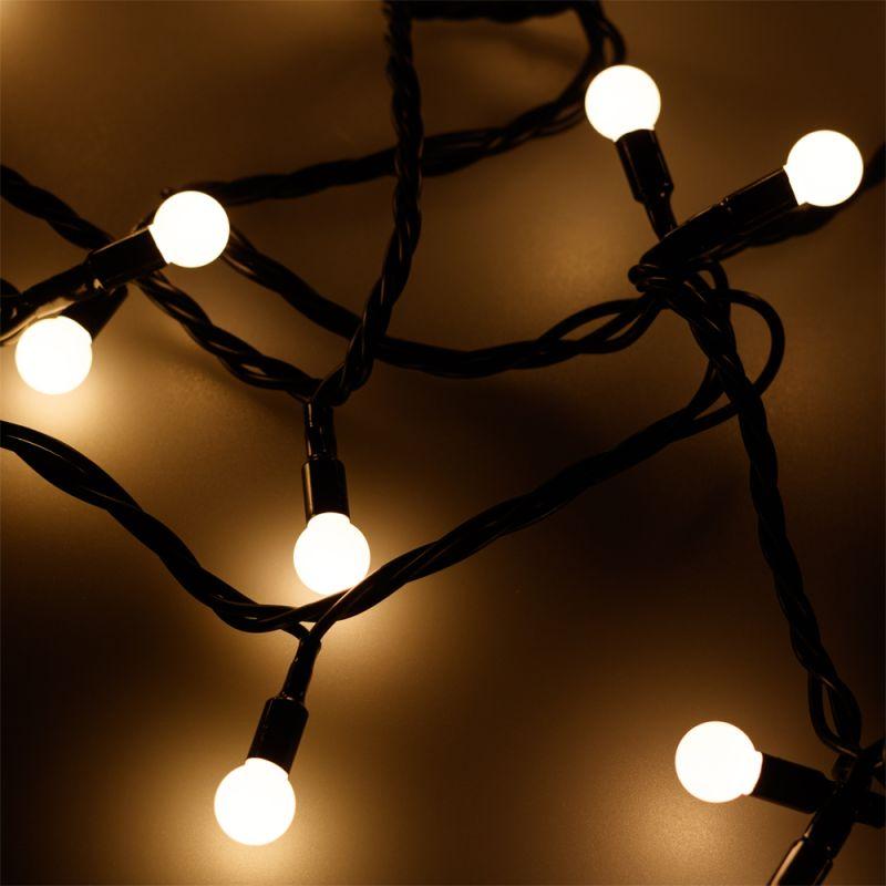 гирлянда светодиодная ard-ball-classic-d13-20000-black-200led warm (230в 14вт) (ip65) ardecoled 025578 от BTSprom.by