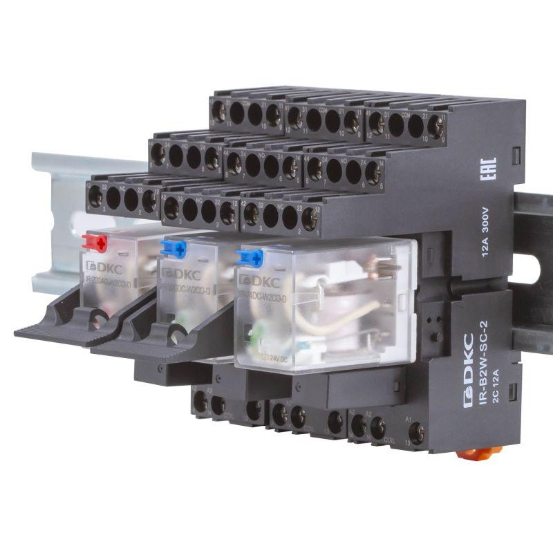  Реле одиночное 24В DC до 6А 4 прекидн. контакта DKC IR-24DC-4CO-D фото в каталоге от BTSprom.by