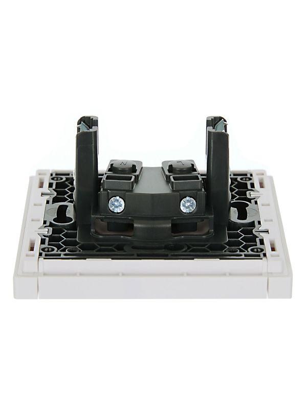  Розетка СП FORTE&PIANO FP217 10А без заземл. защ. шторки винт. крепл. бел. IEK FP-R13-10-K01 фото в каталоге от BTSprom.by