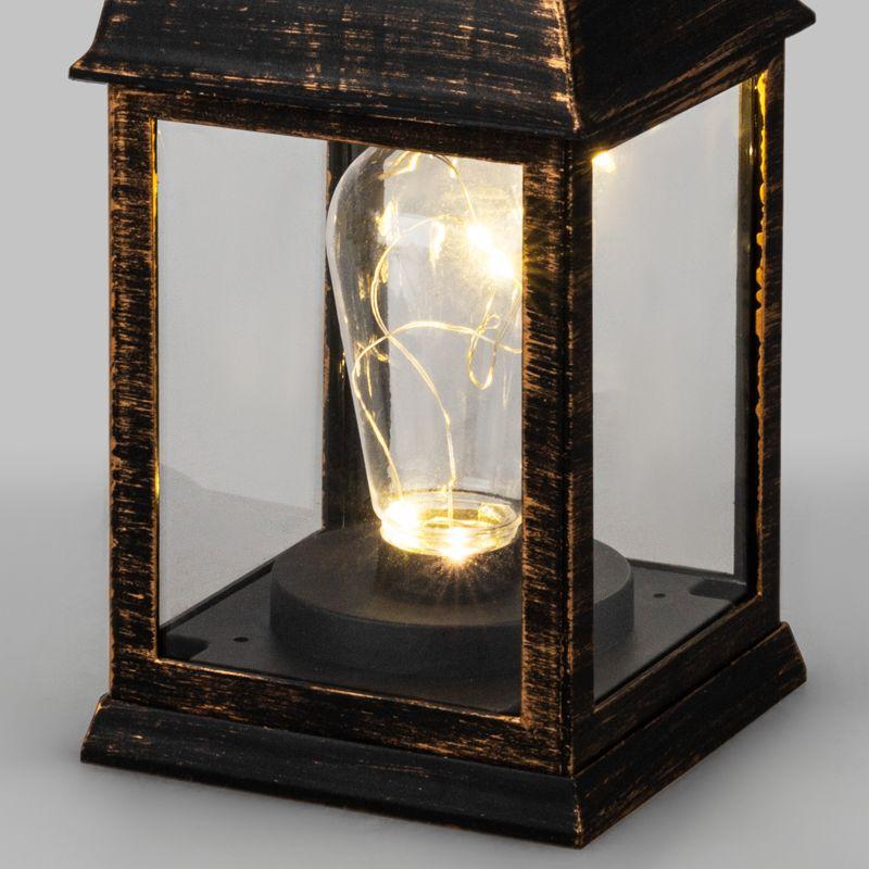 Фонарь декоративный 10.5х10.5х22.5см тепл. бел. со свечкой корпус бронз. Neon-Night 513-053 фото в каталоге от BTSprom.by  Фонарь декоративный 10.5х10.5х22.5см тепл. бел. со свечкой корпус бронз. Neon-Night 513-053 фото в каталоге от BTSprom.by