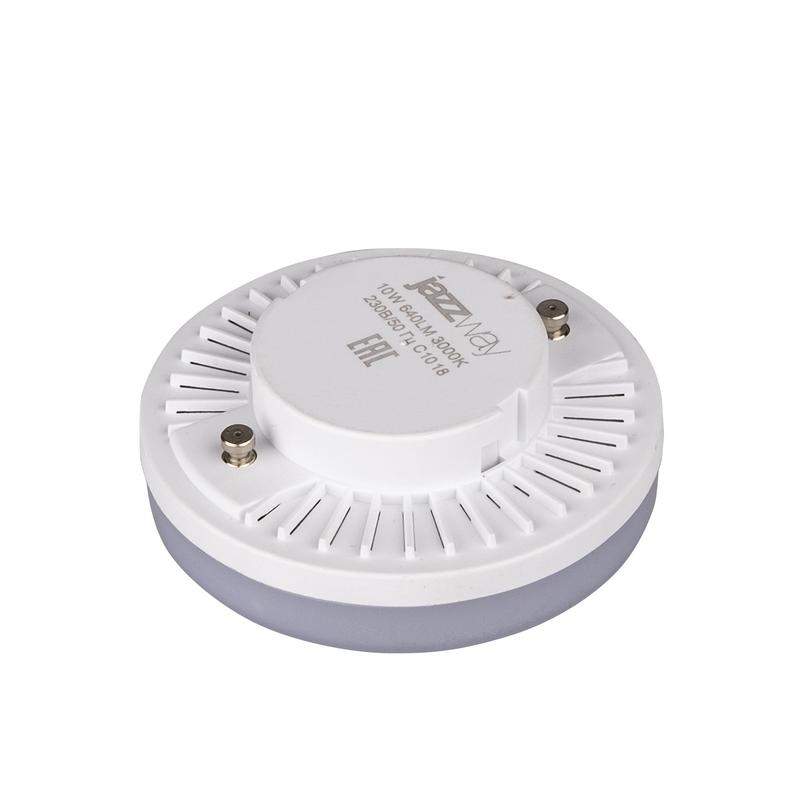 Лампа светодиодная PLED-GX53 10Вт таблетка матовая 3000К тепл. бел. GX53 800лм 230В JazzWay 1029072 фото в каталоге от BTSprom.by