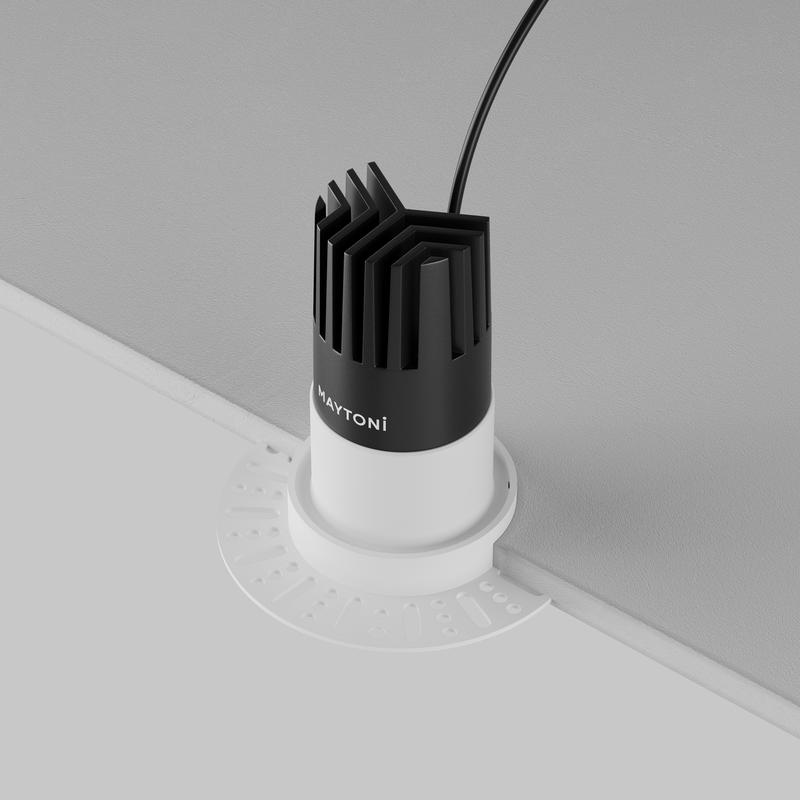  Светильник Dip 10Вт 4000К 50град. встраив. Maytoni DL120-10W-4K-TRS-W фото в каталоге от BTSprom.by