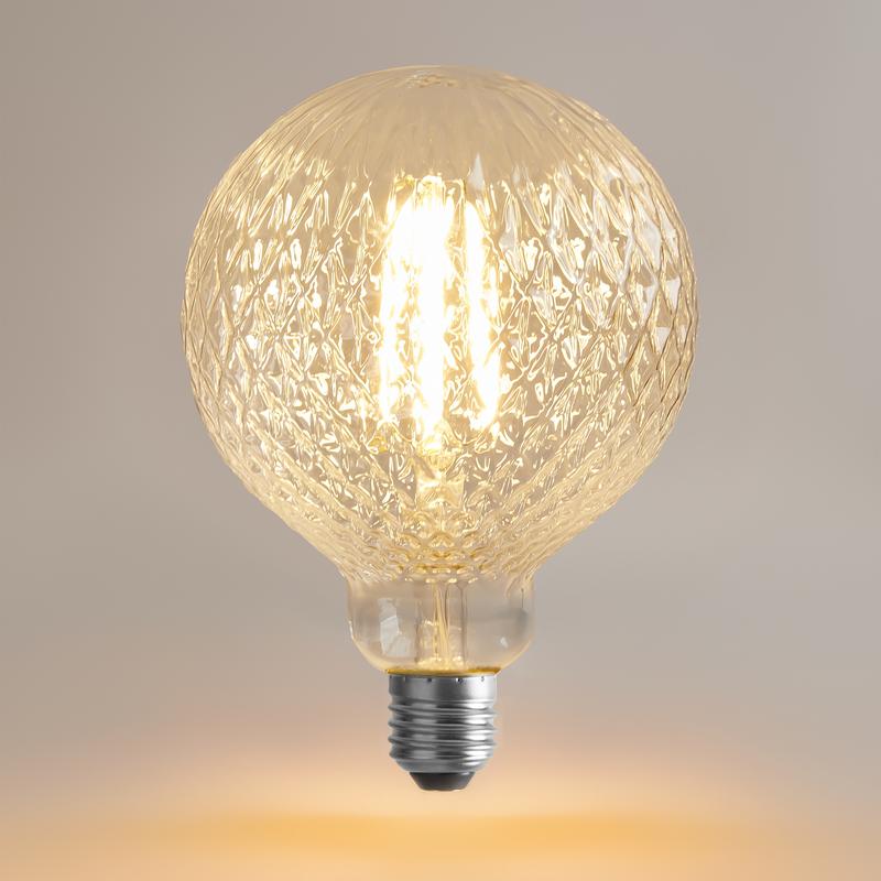 Лампа светодиодная филаментная Loft 271 YX-G125175LFFEC01 4Вт 2200К E27 DIM Voltega 8574 фото в каталоге от BTSprom.by