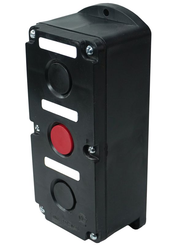 пост управления пке 222-3 у2 10а 660в 3 элемента черн. и крас. цилиндр накладной ip54 электротехник et519078 от BTSprom.by