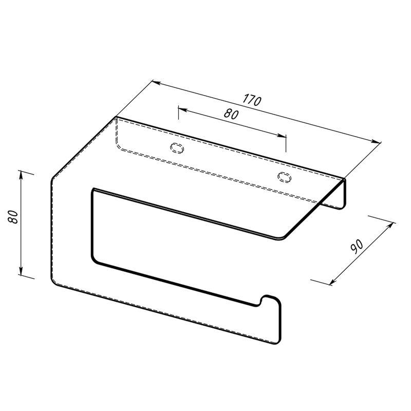  Держатель для туалетной бумаги с полкой хранения бел. Rexant 38-0636 фото в каталоге от BTSprom.by