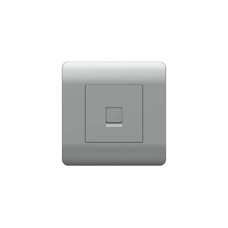 розетка компьютерная 1-м new3-e rj45 серебр. chint 431417 от BTSprom.by