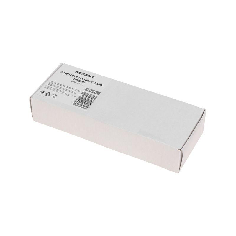  Припой с канифолью ПОС-61 100г d1мм (олово 61% свинец 39%) катушка Rexant 09-3171 фото в каталоге от BTSprom.by