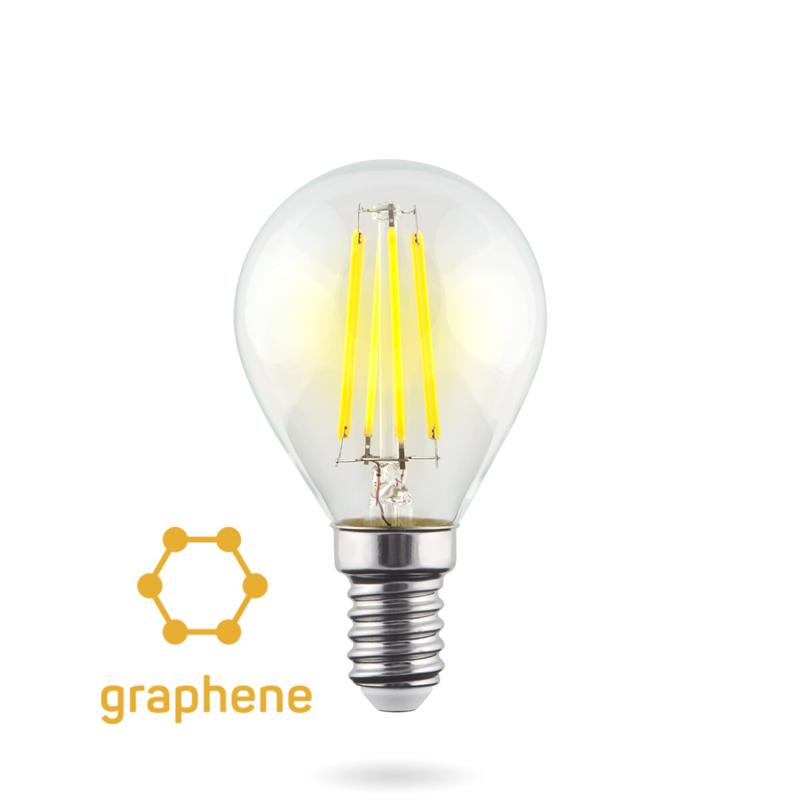 Лампа светодиодная Crystal Graphene Globe 9Вт 4000К E14 Voltega 7137 фото в каталоге от BTSprom.by