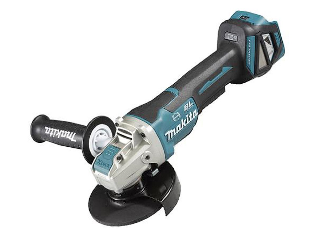 аккум. углошлифмашина makita lxt dga 519 z в кор. (18.0 в, без аккумулятора, диск 125х22.0 мм, вибро, x-lock) dga519z от BTSprom.by