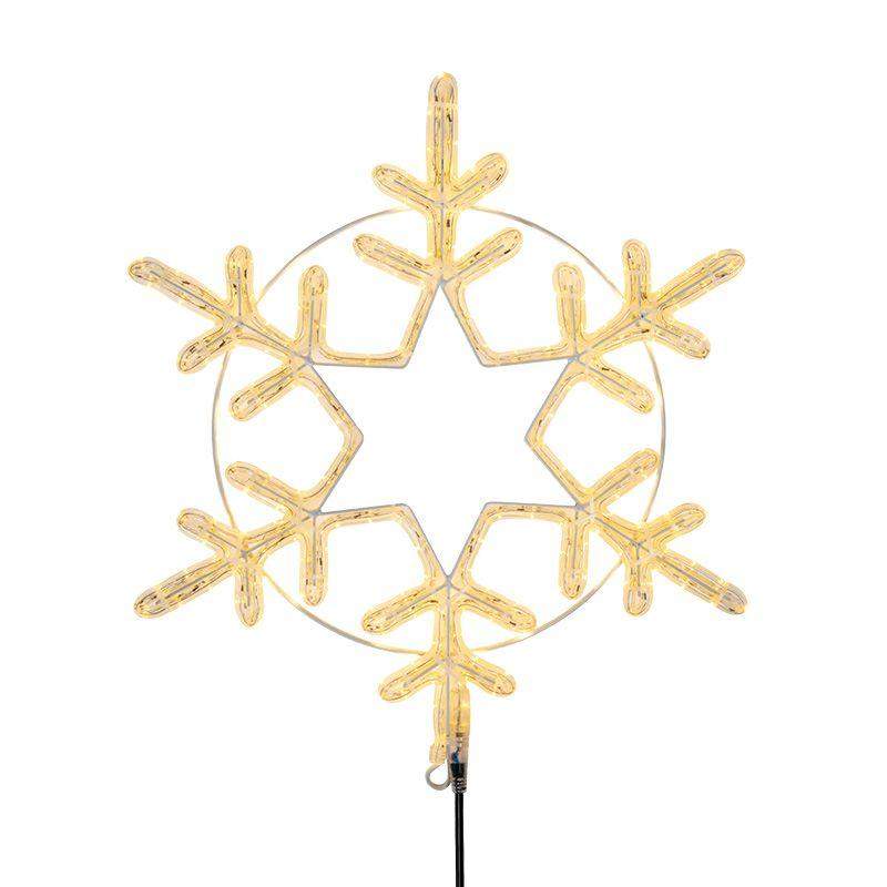 фигура светодиодная "снежинка большая" 55х55см 180led тепл. бел. 22вт 220-240в ip65 дюралайт neon-night 501-324 от BTSprom.by