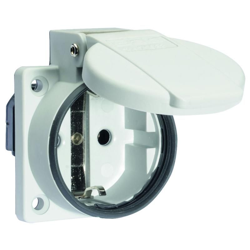 розетка встраиваемая schuko 16а 3п 250в ip54 с уплотнит. quick connect сер. bals 71103 от BTSprom.by