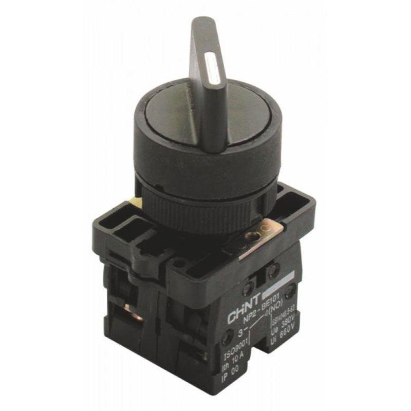 переключатель np2-ed33 3 положения 2но ip40 с фиксацией (r) chint 574098 от BTSprom.by