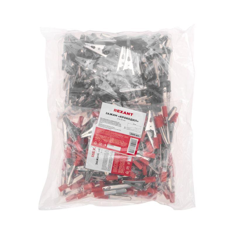  Зажим "крокодил" 5А 55мм (уп.200шт) Rexant 16-0006 фото в каталоге от BTSprom.by