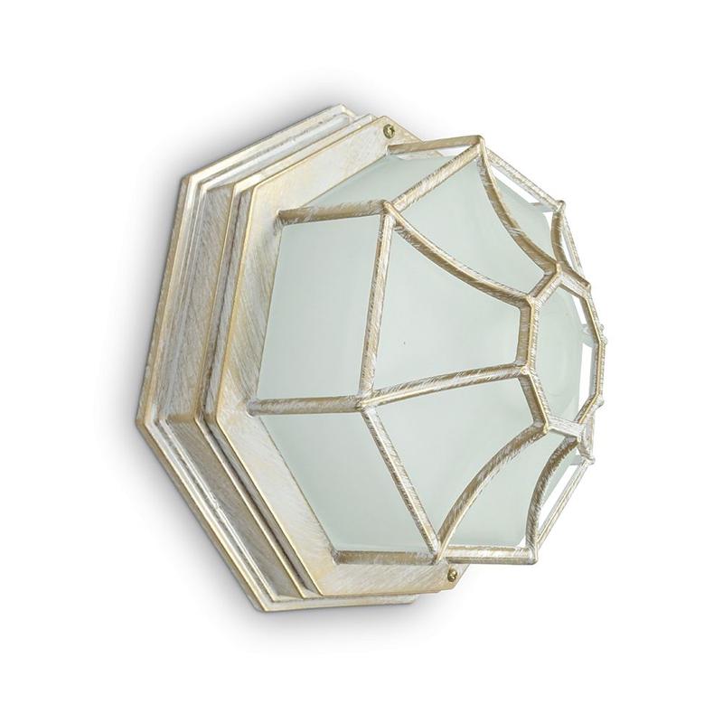 светильник садово-парковый 60вт 230в 270х270х120 белое зол. pl661 feron 11652 от BTSprom.by