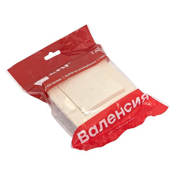  Выключатель 1-кл. СП Валенсия 10А перекрестный крем. EKF EWV10-221-20 фото в каталоге от BTSprom.by