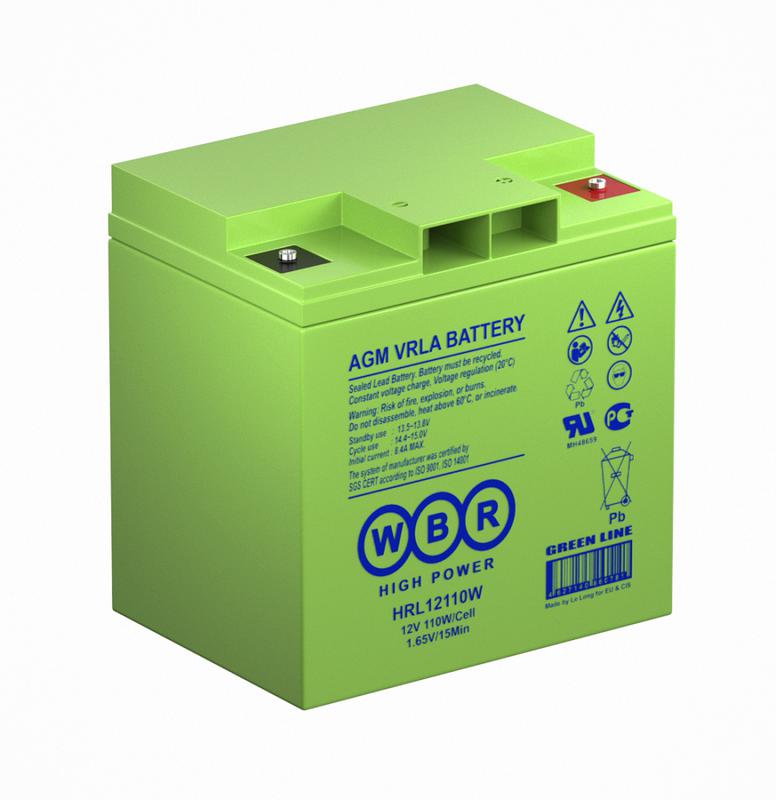  Аккумулятор 12В 28А.ч WBR HRL12110W WBR фото в каталоге от BTSprom.by
