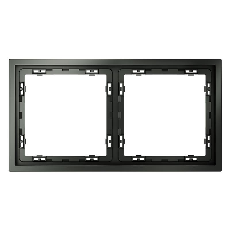 рамка 2-м s70 пластик. титан voltum vls100206 от BTSprom.by