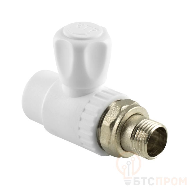 Кран шаровой для радиатора прямой PPR 20х1/2 бел. RTP 27853 фото в каталоге от BTSprom.by  Кран шаровой для радиатора прямой PPR 20х1/2 бел. RTP 27853 фото в каталоге от BTSprom.by