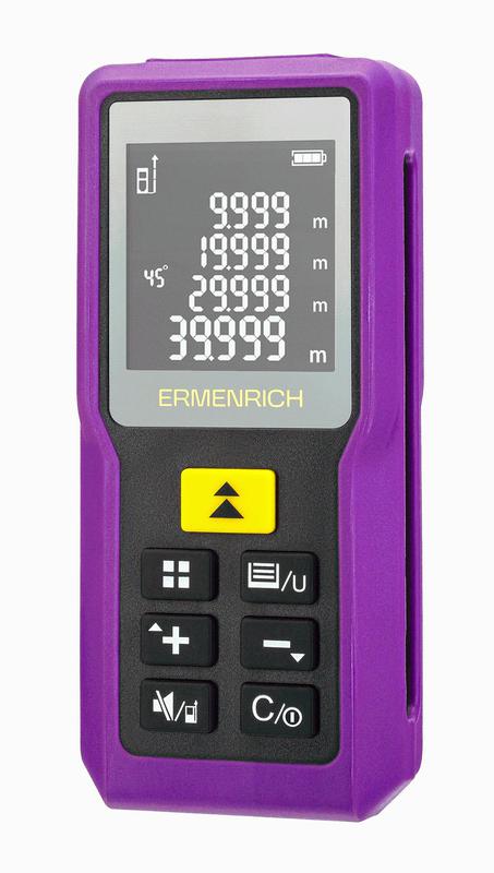 рулетка лазерная reel pro gm100 фиолет. ermenrich 85313 от BTSprom.by