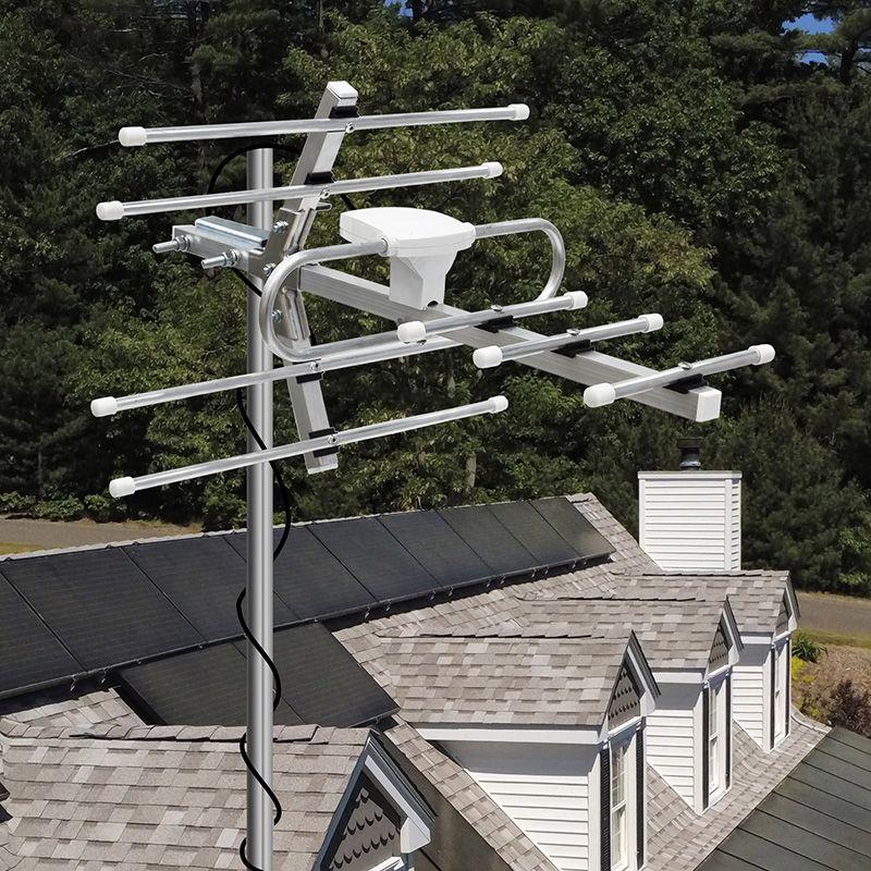  Антенна ТВ наружная "АКТИВНАЯ" для аналогового и цифрового ТВ - DVB-T2 (модель RX-411) (коробка) Rexant 34-0411 фото в каталоге от BTSprom.by