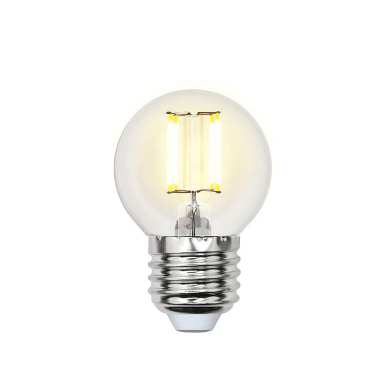 лампа светодиодная led-g45-7.5вт/nw/e27/cl gla01tr прозр. uniel ul-00003255 от BTSprom.by